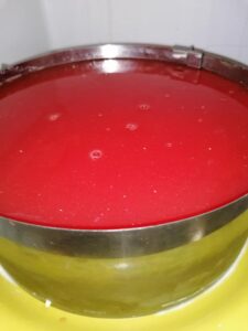 Cheesecake fără coacere cu pepene roșu4